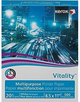 Xerox Paper, multipurpose, Vitality, Midwest Data